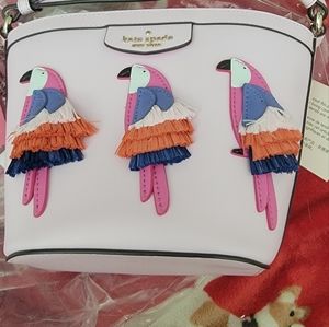 Kate spade Pippa flock party bucket purse